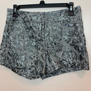 Lauren Conrad Silver Brocade Shorts - SZ 2